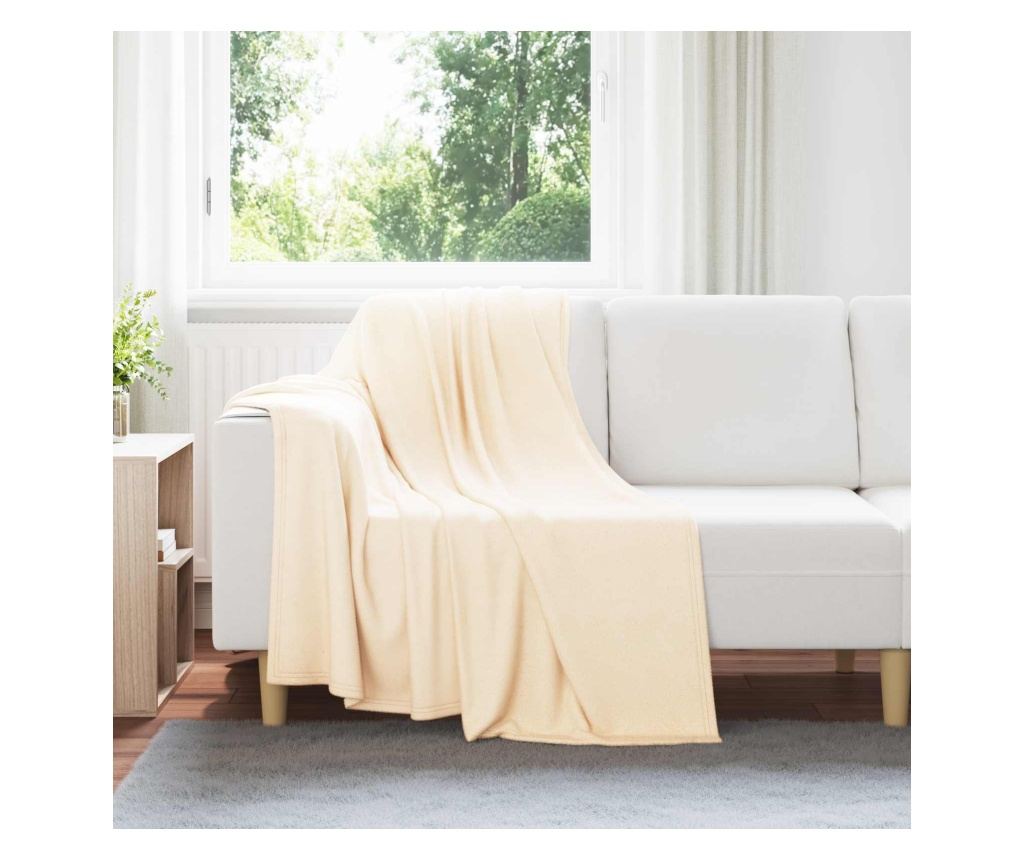 Одеяло Крем 170 х 130 см Мека вълна - 2