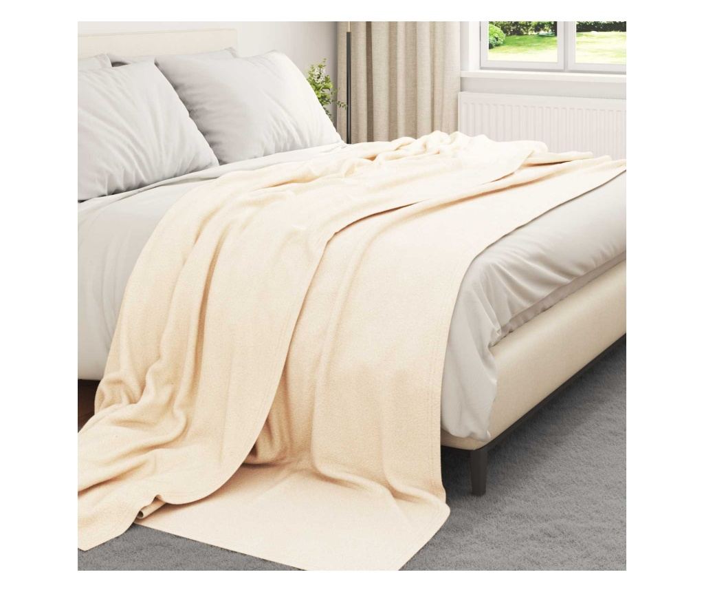 Одеала за хвърляне 6 pcs Крем 240 x 220 cm Мека вълна - 3