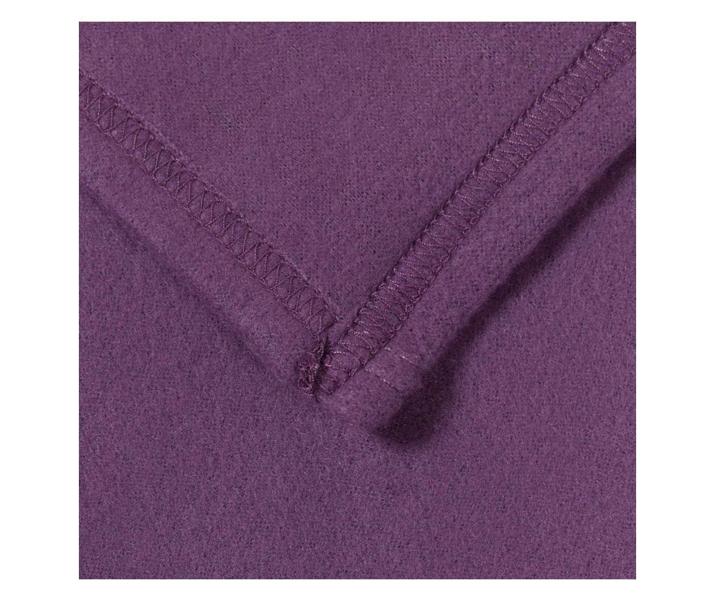 Одеала за хвърляне 6 pcs Лилаво 240 x 220 cm Мека вълна - 4