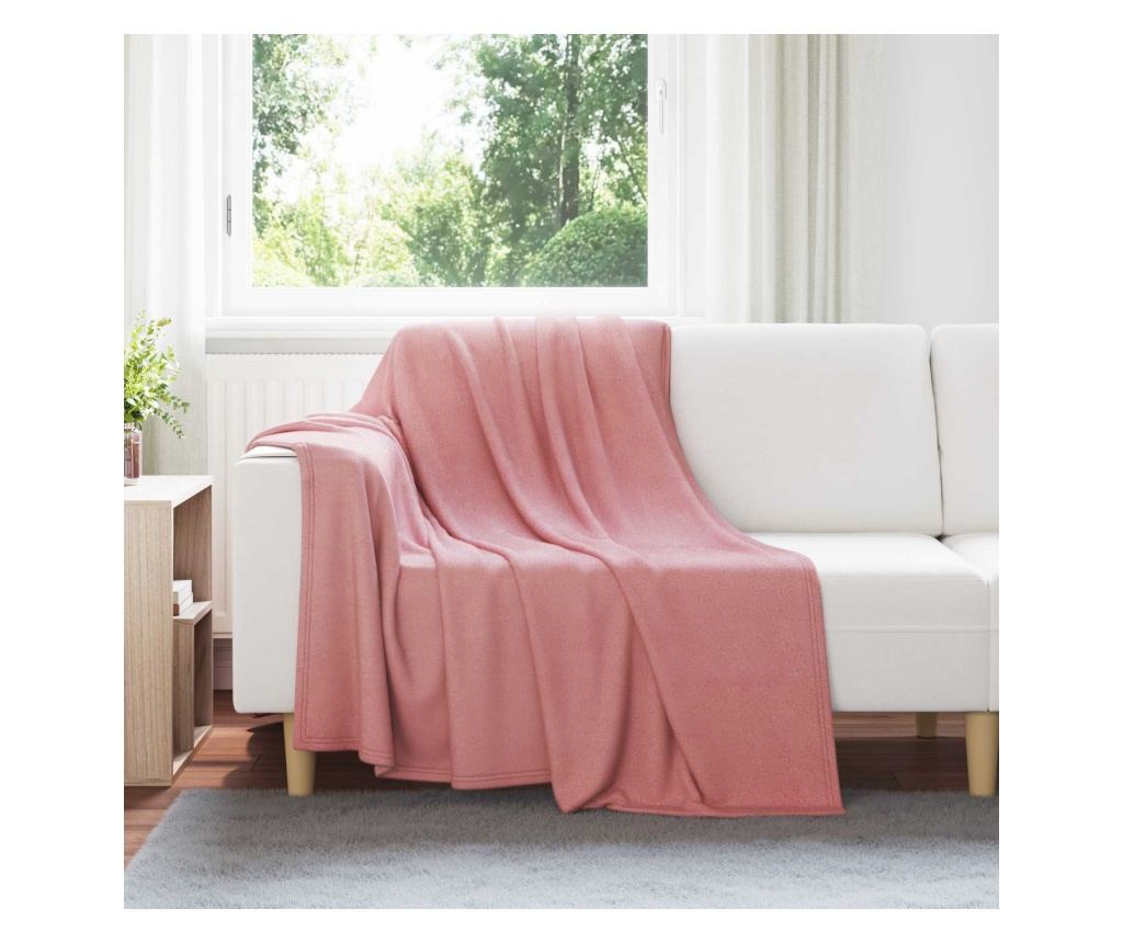 Одеяло Розово 200 x 150 cm Мека вълна - 2