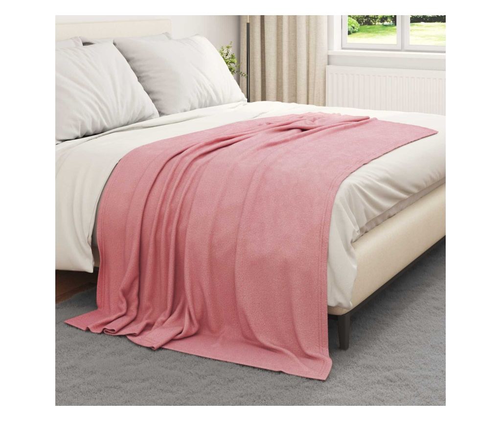 Одеяло Розово 200 x 150 cm Мека вълна - 3