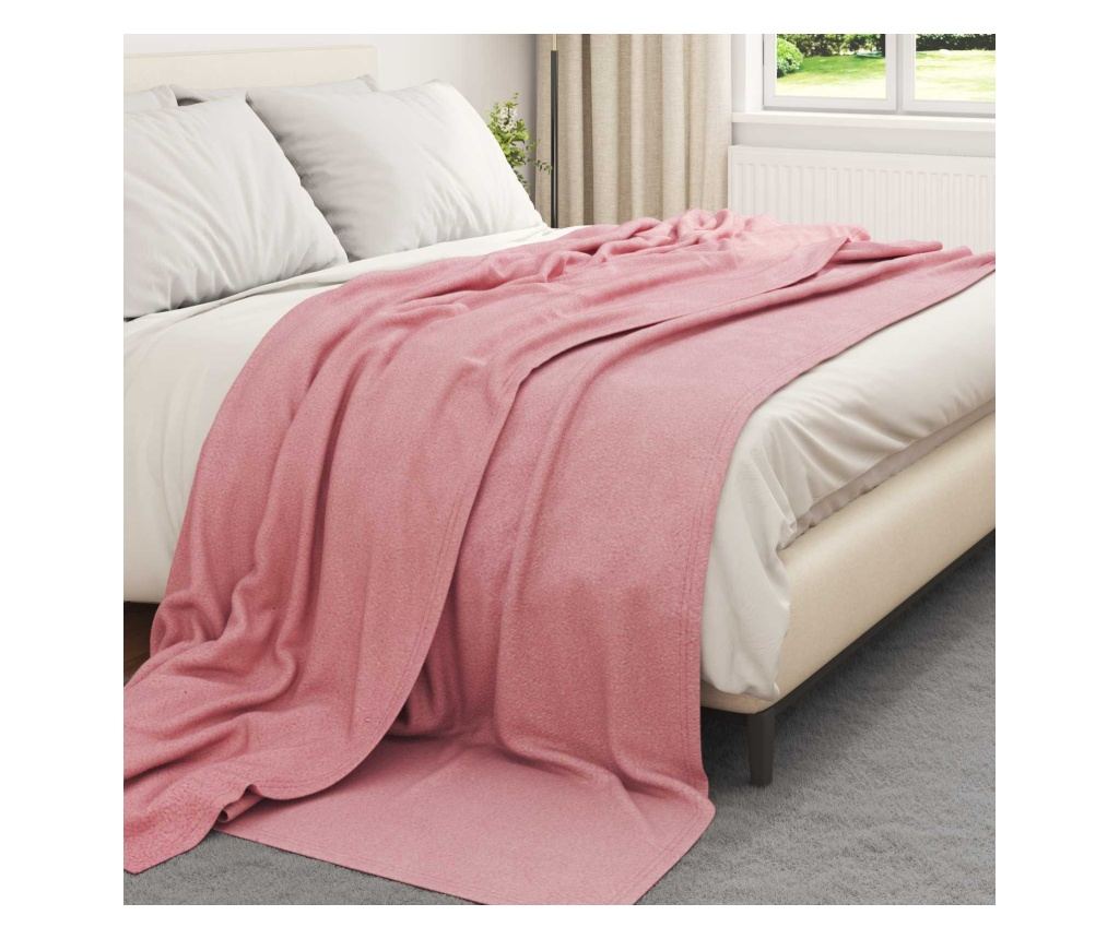 Одеала за хвърляне 6 pcs Розово 270 x 240 см Мека вълна - 3