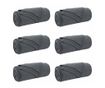 Одеала за хвърляне 6 pcs Тъмен сив 240 x 220 cm Мека вълна thumbnail 1