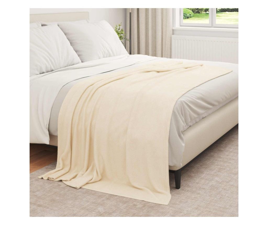 Одеала за хвърляне 6 pcs Крем 210 x 140 см Мека вълна - 3