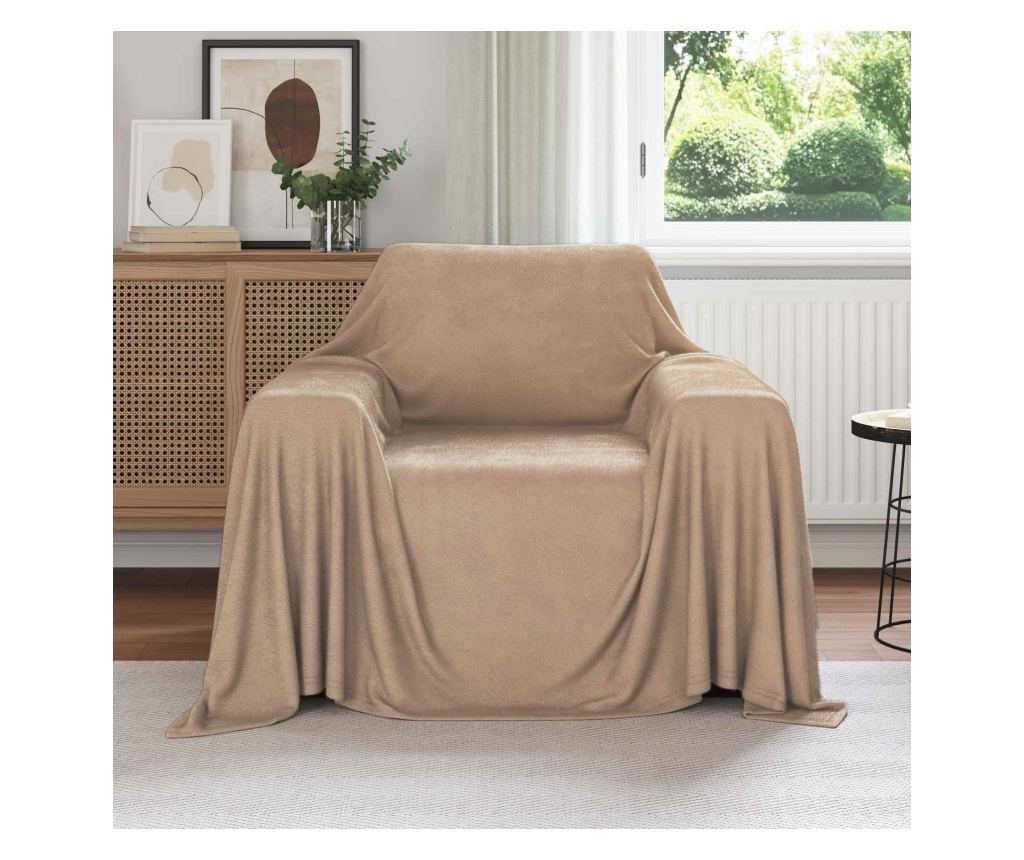 Одеала за хвърляне 6 pcs Камилски 210 x 140 см Мека вълна - 2