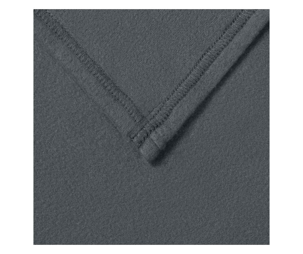 Одеяло Тъмен сив 350 x 270 см Мека вълна - 5
