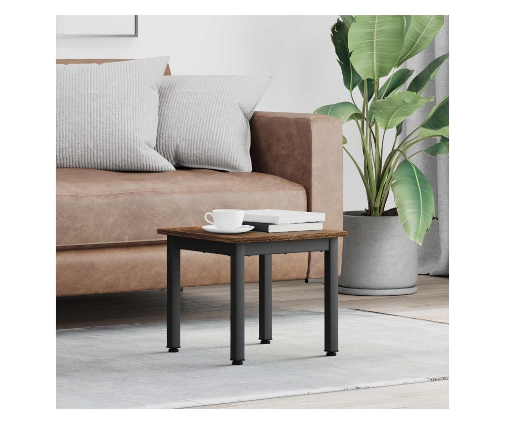 Масичка за кафе Димящ дъб 40 x 40 x 36 cm Инженерно дърво - 2