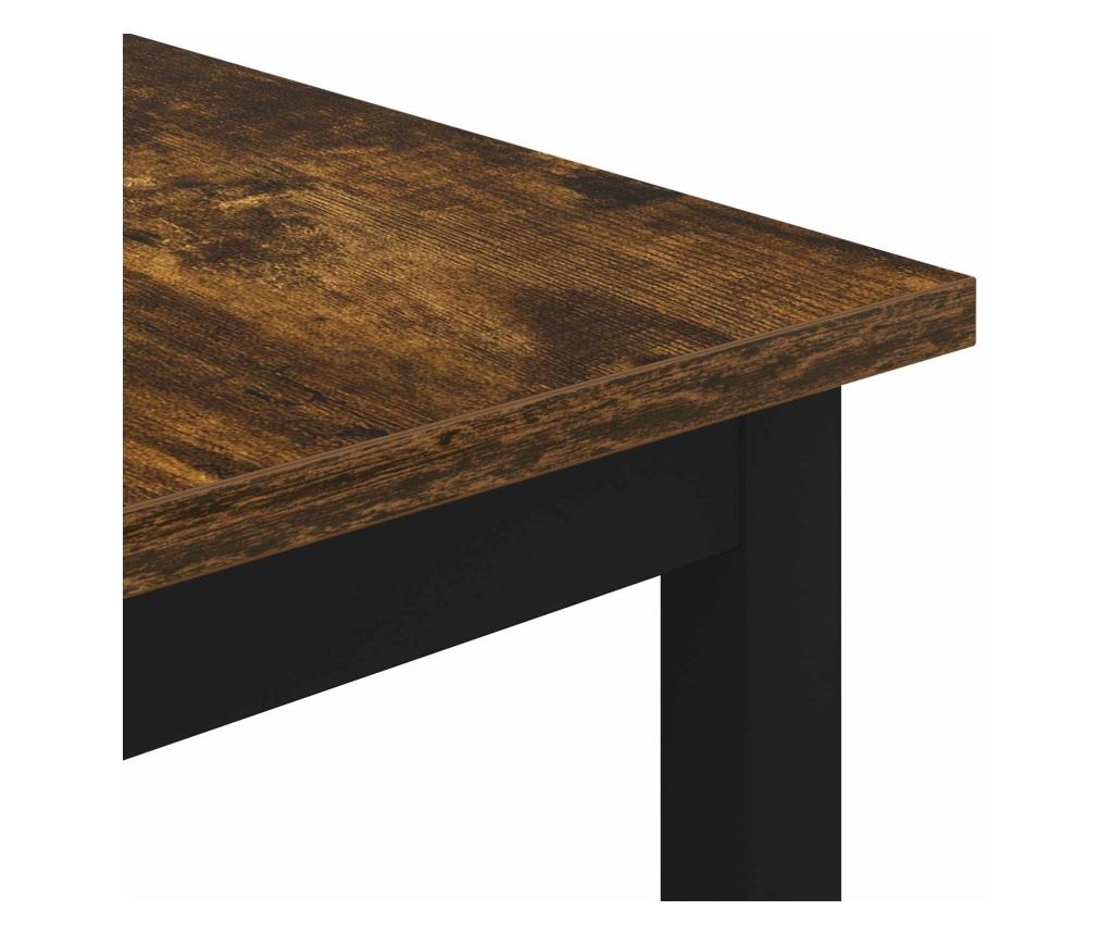 Масичка за кафе Димящ дъб 40 x 40 x 36 cm Инженерно дърво - 6