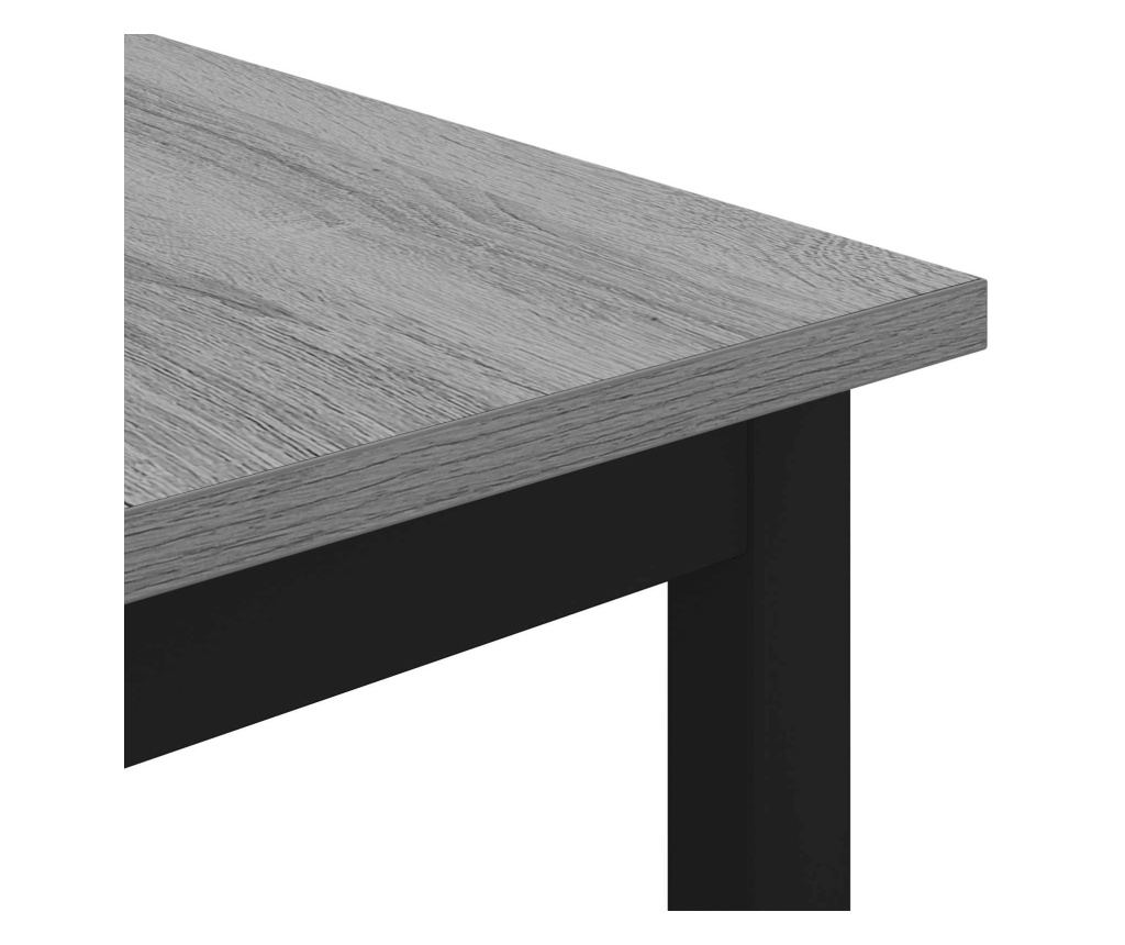 Масичка за кафе Сив Сонома 60 x 60 x 36 cm Инженерно дърво - 6