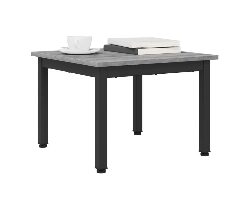 Масичка за кафе Сив Сонома 50 x 50 x 36 см Инженерно дърво - 3