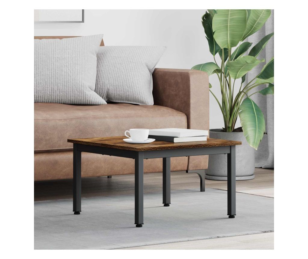 Масичка за кафе Димящ дъб 60 x 60 x 36 cm Инженерно дърво - 2