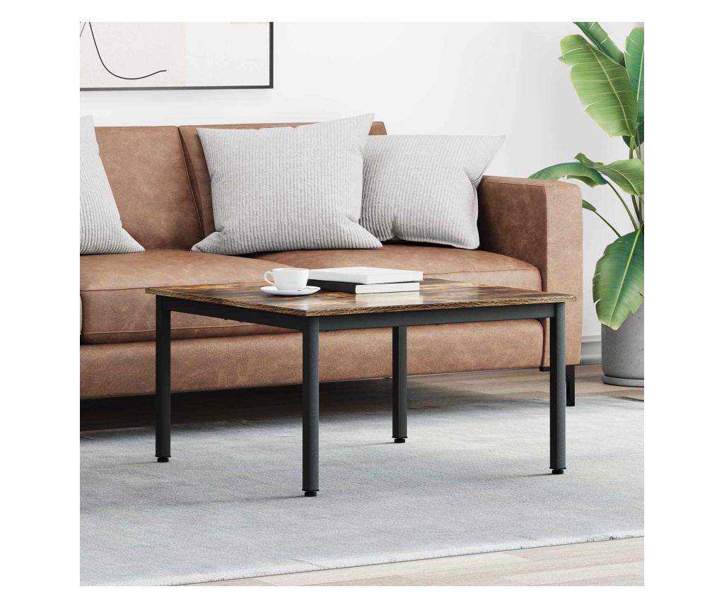 Масичка за кафе Димящ дъб 80 x 80 x 45 cm Инженерно дърво - 2