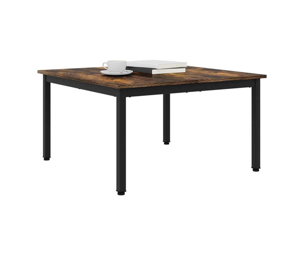 Масичка за кафе Димящ дъб 80 x 80 x 45 cm Инженерно дърво - 3