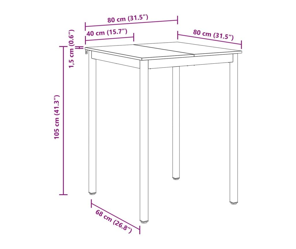 Маса за стоене Инженерно дърво - 9