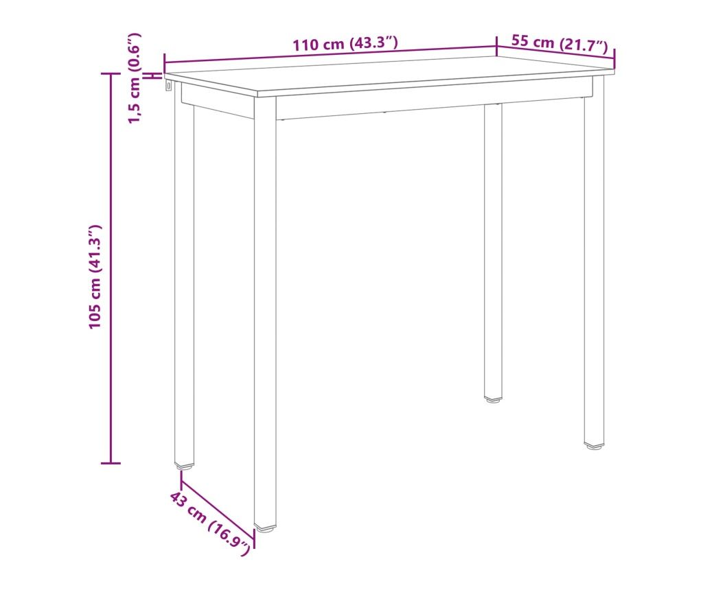 Маса за стоене Инженерно дърво - 9