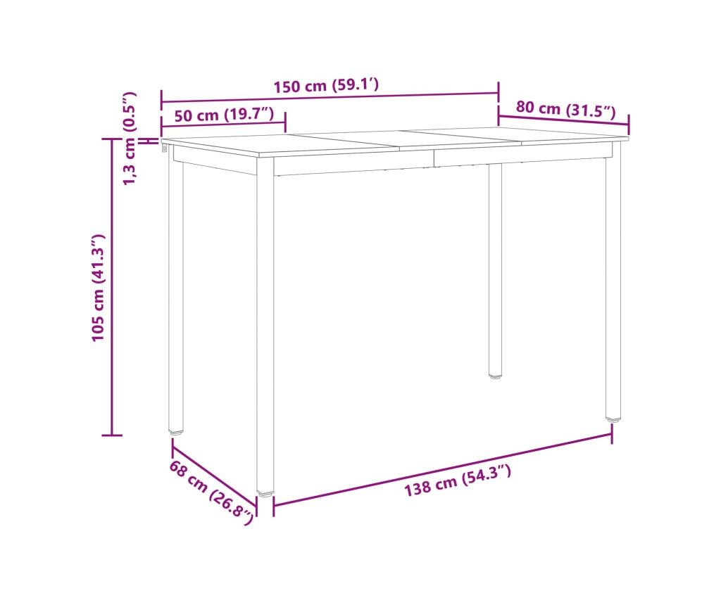 Маса за стоене Инженерно дърво - 10