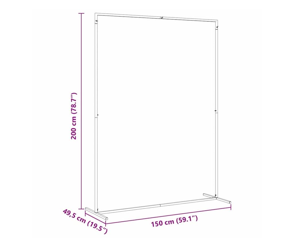 Сватбена арка Златист 150 x 49,5 x 200 см Стомана - 8