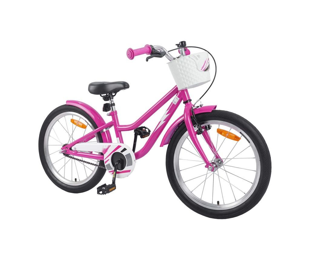 Детски Велосипед 20 инча за 6-11 години Тъмен розов - 2