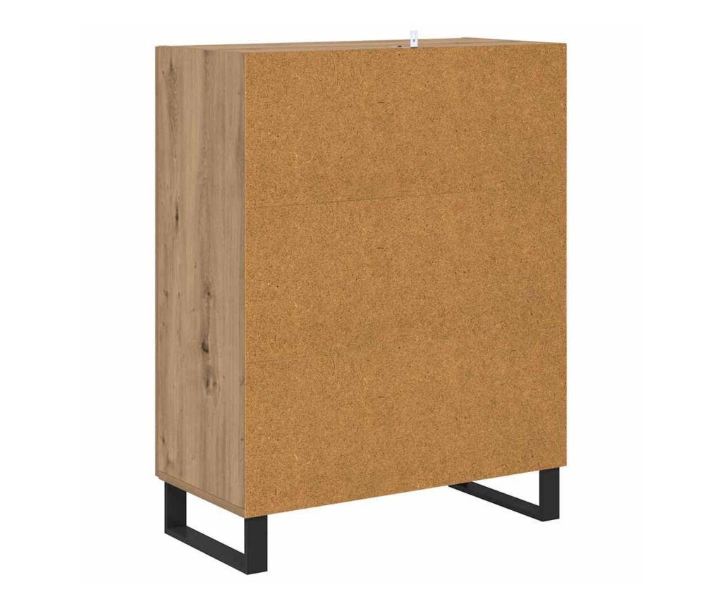 Служебен шкаф Дъб 69,5 x 34 x 90 см Инженерно дърво - 7
