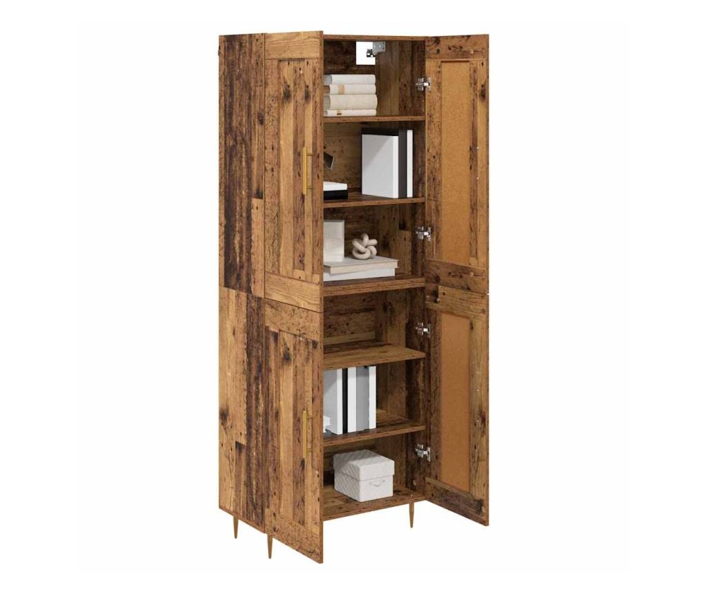 Висок шкаф Старо дърво 69,5 x 34 x 180 см Инженерно дърво - 3
