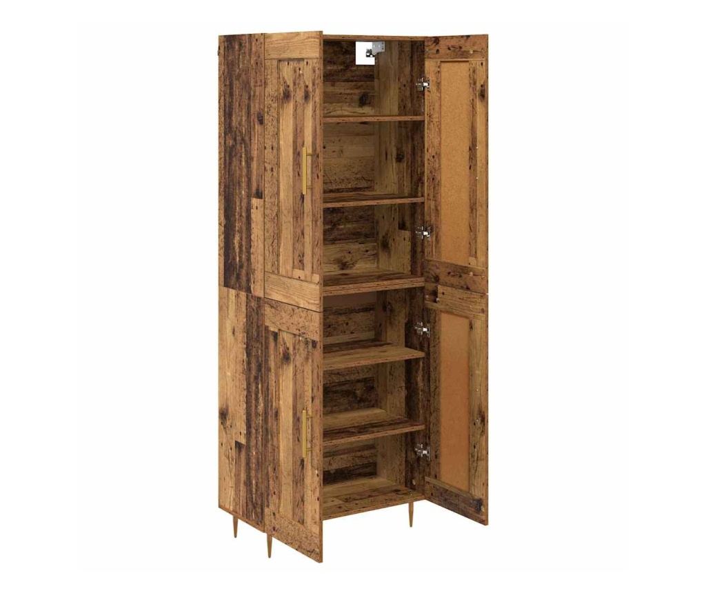 Висок шкаф Старо дърво 69,5 x 34 x 180 см Инженерно дърво - 5