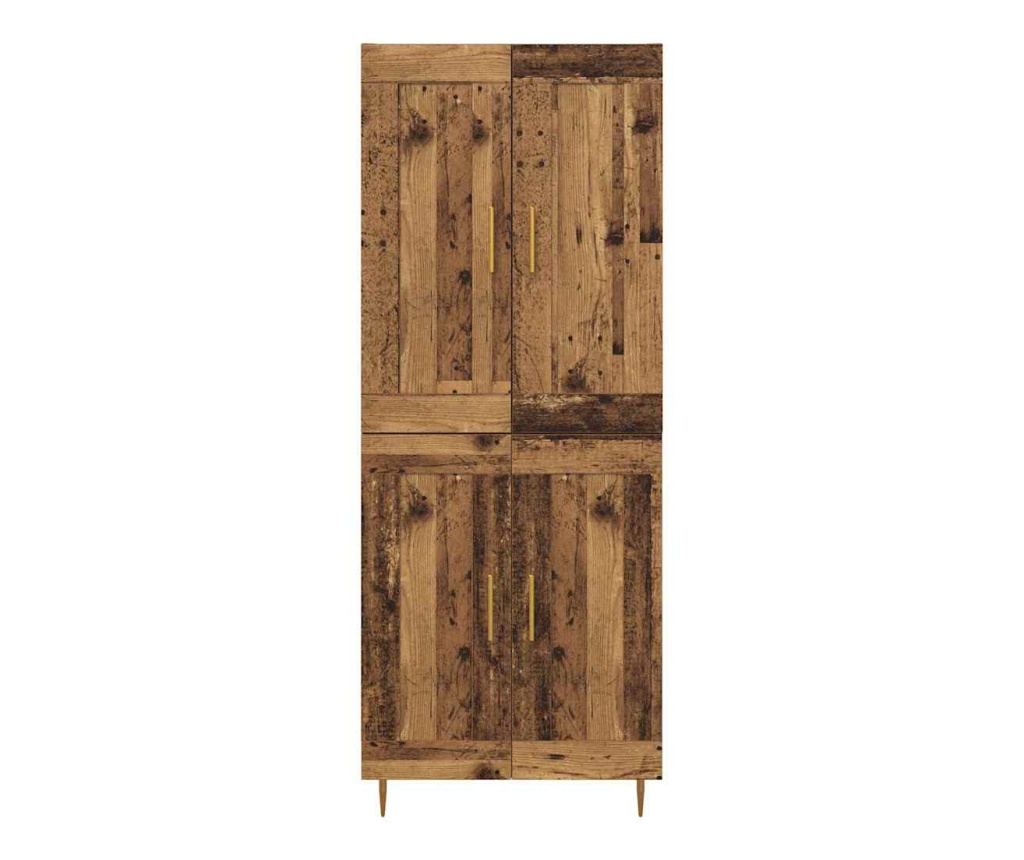 Висок шкаф Старо дърво 69,5 x 34 x 180 см Инженерно дърво - 7