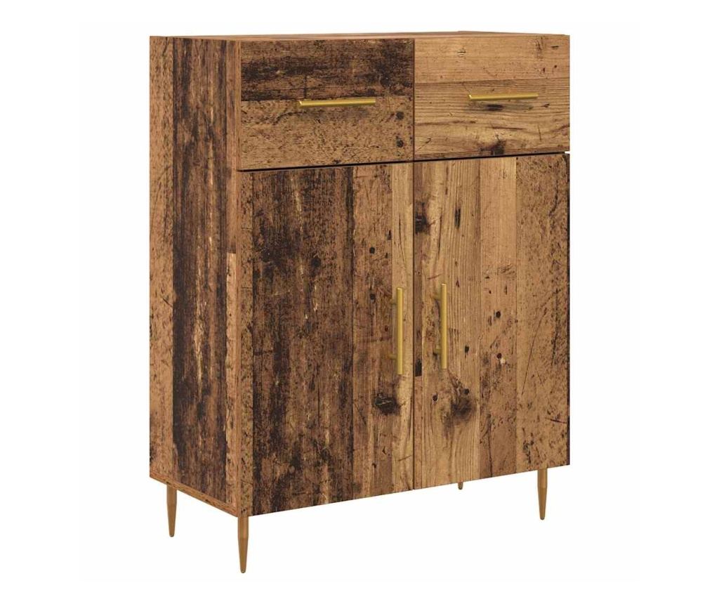 Висок шкаф Старо дърво 69,5 x 34 x 180 см Инженерно дърво - 4