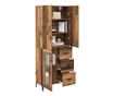 Висок шкаф Старо дърво 69,5 x 34 x 180 см Инженерно дърво thumbnail 3