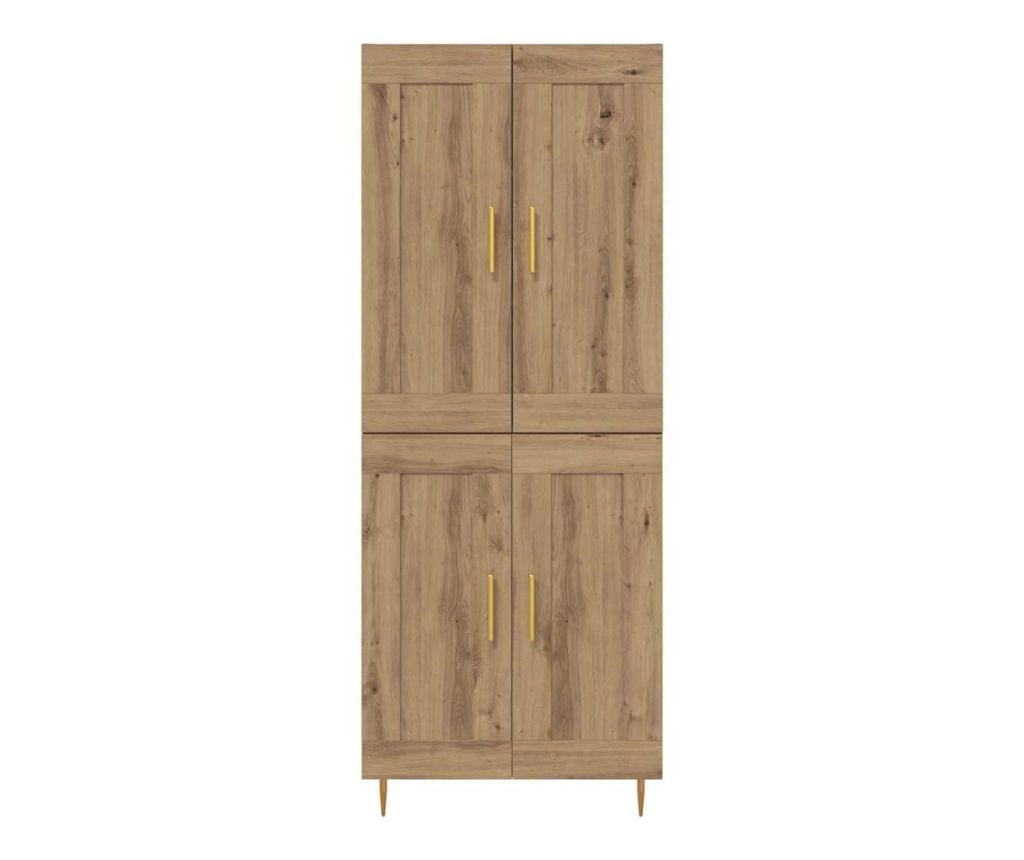 Висок шкаф Дъб 69,5 x 34 x 180 см Инженерно дърво - 7