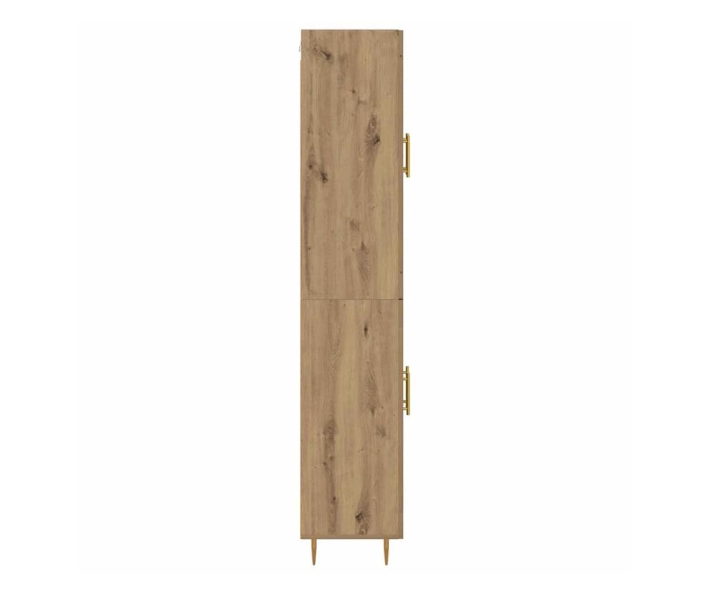 Висок шкаф Дъб 69,5 x 34 x 180 см Инженерно дърво - 8