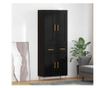 Висок шкаф Черния дъб 69,5 x 34 x 180 см Инженерно дърво thumbnail 2