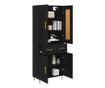 Висок шкаф Черния дъб 69,5 x 34 x 180 см Инженерно дърво thumbnail 3