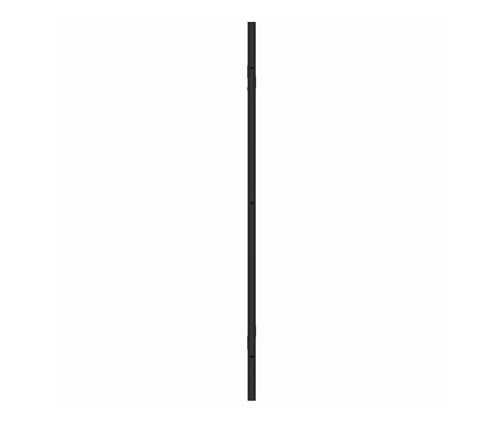 Душова обшивка Черен и прозрачен 130 x 130 cm закалено стъкло - 4