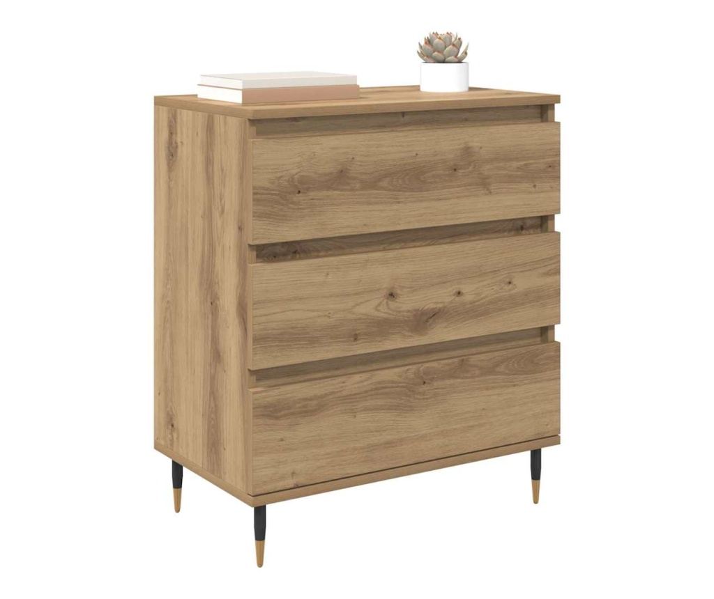 Служебен шкаф с чекмедже Дъб 60 x 35 x 70 cm Инженерно дърво - 3