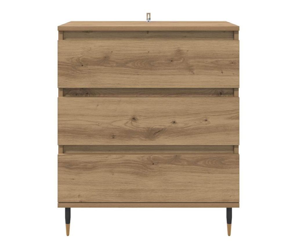 Служебен шкаф с чекмедже Дъб 60 x 35 x 70 cm Инженерно дърво - 4