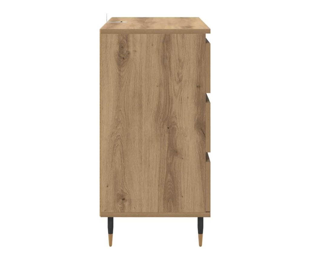 Служебен шкаф с чекмедже Дъб 60 x 35 x 70 cm Инженерно дърво - 6
