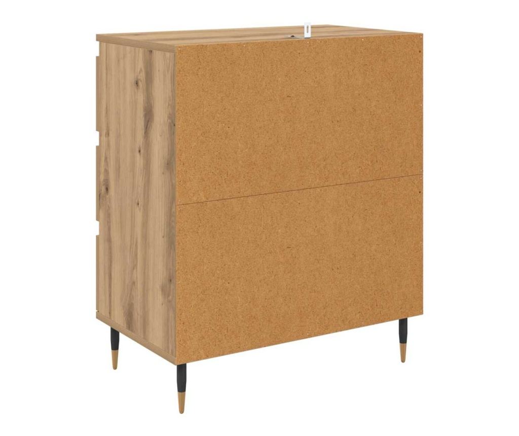 Служебен шкаф с чекмедже Дъб 60 x 35 x 70 cm Инженерно дърво - 7