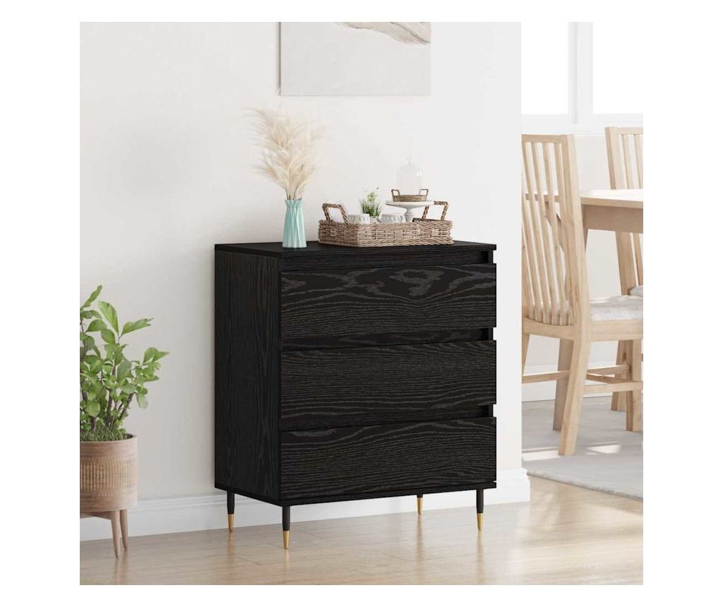 Служебен шкаф Черния дъб 60 x 35 x 70 cm Инженерно дърво - 2