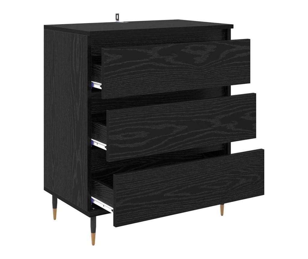 Служебен шкаф Черния дъб 60 x 35 x 70 cm Инженерно дърво - 5