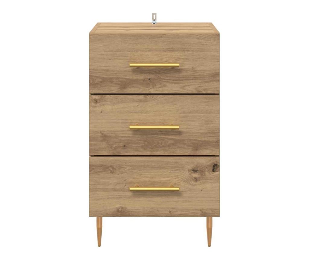 Нощен шкаф с чекмедже Дъб 40 x 40 x 66 см Инженерно дърво - 4