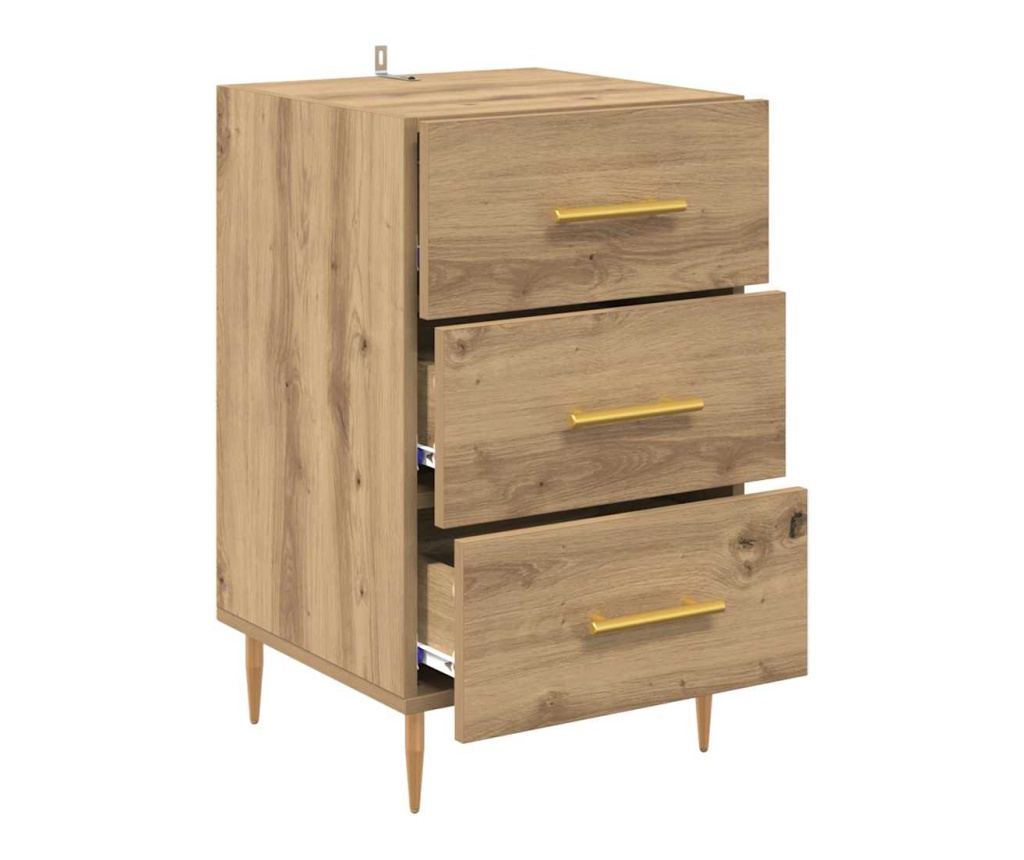 Нощен шкаф с чекмедже Дъб 40 x 40 x 66 см Инженерно дърво - 5