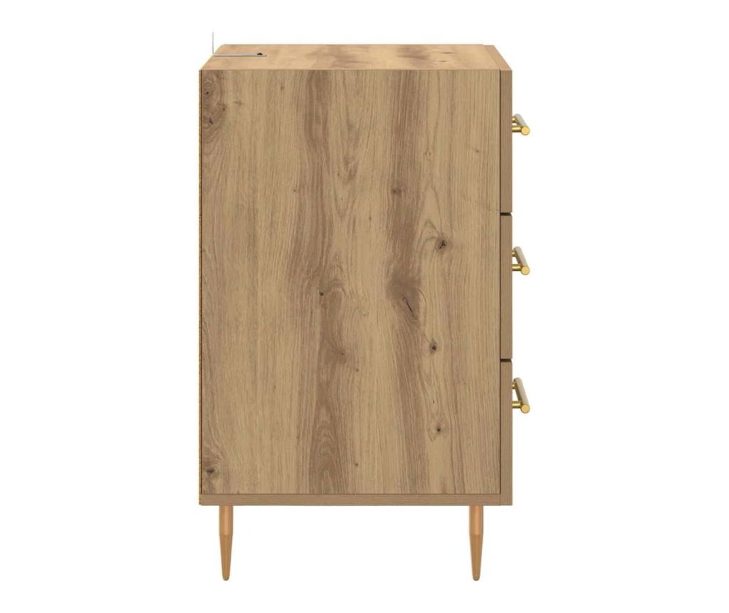 Нощен шкаф с чекмедже Дъб 40 x 40 x 66 см Инженерно дърво - 6