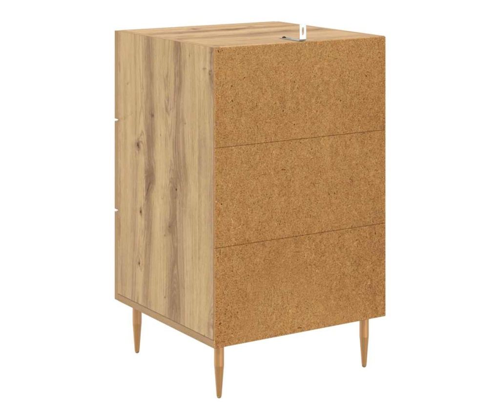 Нощен шкаф с чекмедже Дъб 40 x 40 x 66 см Инженерно дърво - 7