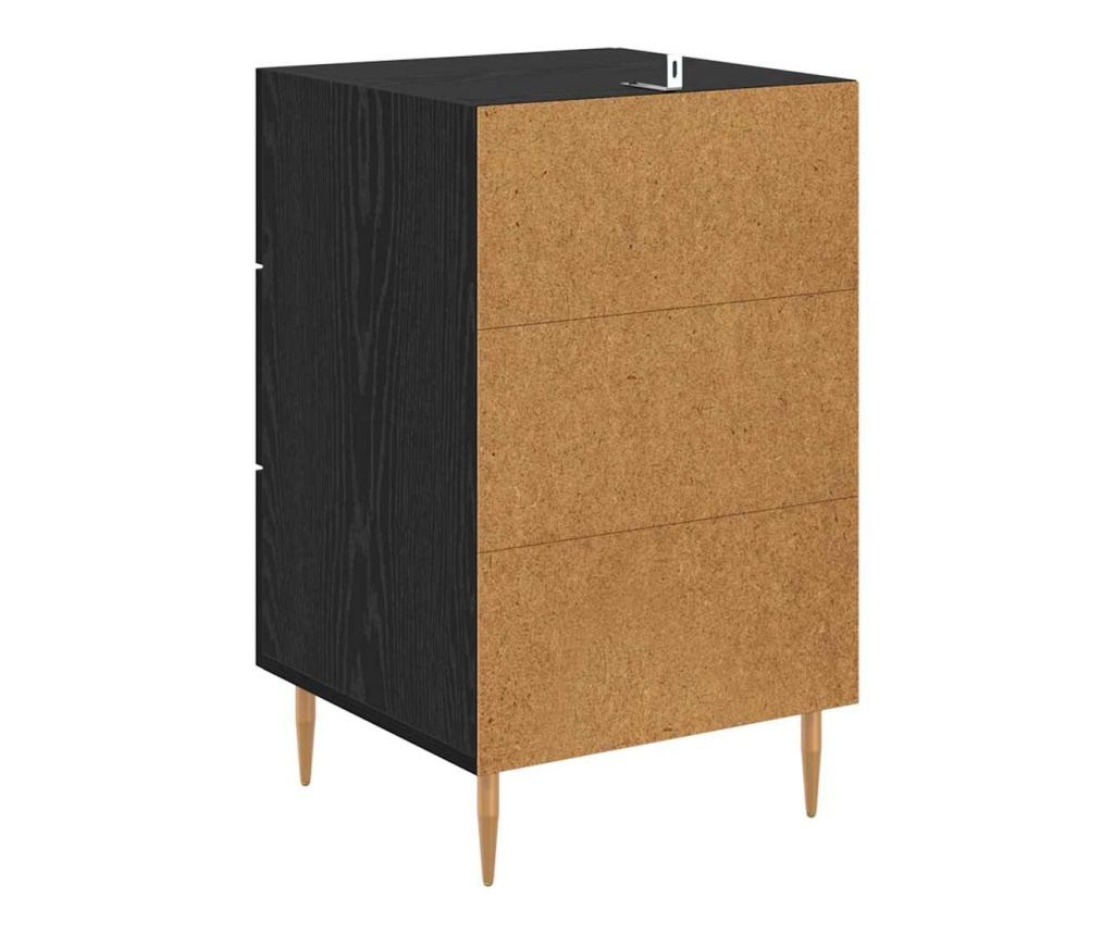 Нощен шкаф Черния дъб 40 x 40 x 66 см Инженерно дърво - 7