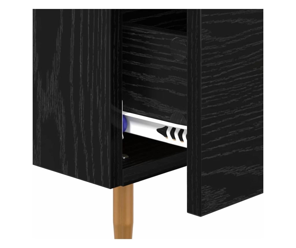 Нощен шкаф Черния дъб 40 x 40 x 66 см Инженерно дърво - 8