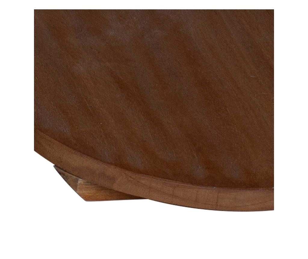 Стол за растения 3 pcs Кафяво Махагоново дърво - 9