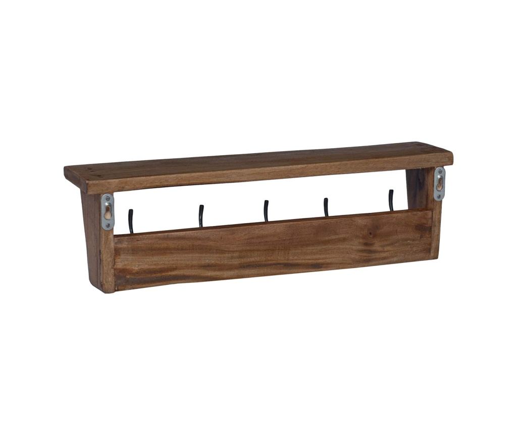 Закачалка Кафяво 50 x 10 x 14 см Масивно махагоново дърво - 6