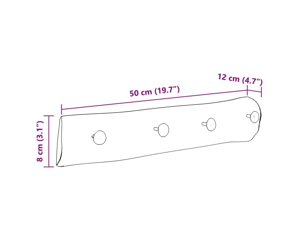Закачалка Кафяво 50 x 8 x 12 см Солидно възстановено дърво - 10