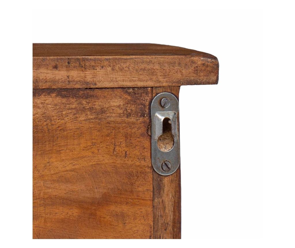 Закачалка Кафяво 70 x 11 x 27 см Масивно махагоново дърво - 4