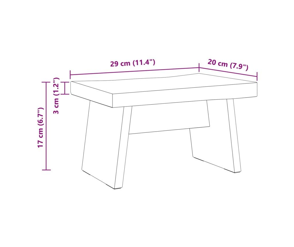 Стук Естествен 29 x 20 x 17 см Махагоново дърво - 9